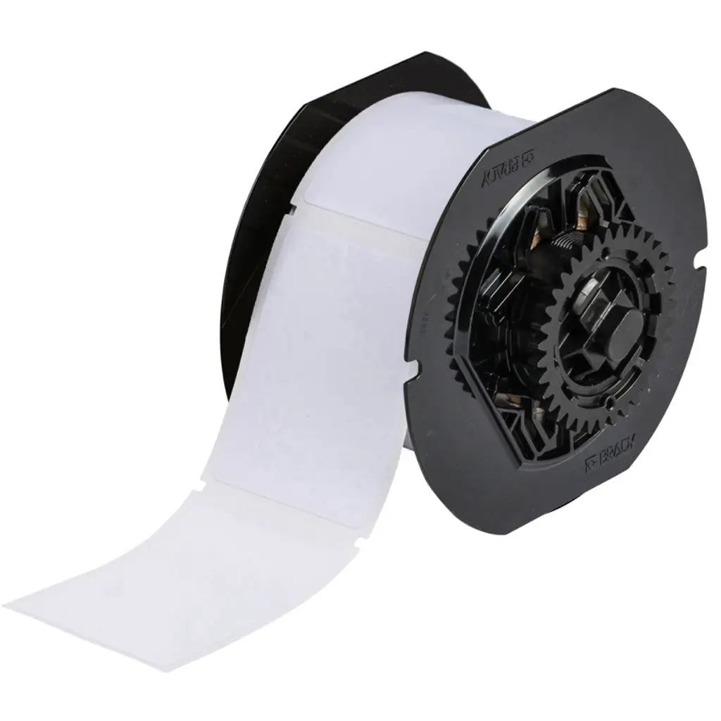 Etiqueta troquelada en blanco De 2.25´´ x 3´´ (57,5mm X 76,2mm) color Blanco Rollo de 300 etiquetas
