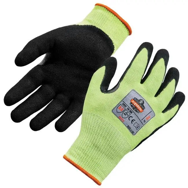 ProFlex 7041 Hi-Vis Nitrile Coated Cut-Resistant Gloves - ANSI/ISEA 105-2024 A4, EN 388: 4X42D, 13g, WSX Wet Grip