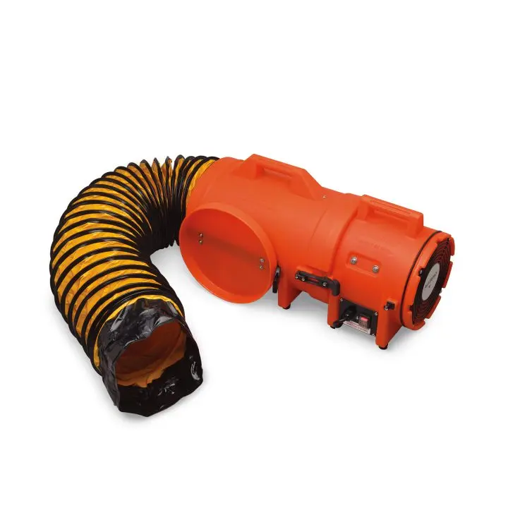 8″ Axial AC Plastic Blower w/ Compact Canister & Ducting