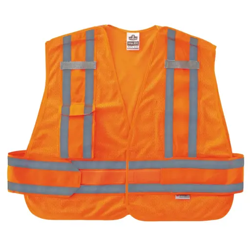 GloWear 8244PSV Expandable Hi-Vis Public Safety Vest - Type P, Class 2