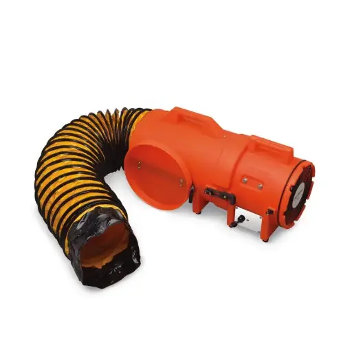 [ALG-9536-25] 8″ Axial DC Plastic Blower w/ Compact Canister & Ducting